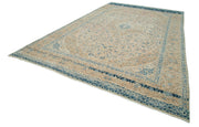 Handmade Wool Area Rug – Persian Classic Cotton Rug, Large Beige Carpet 9'6''x15'5''