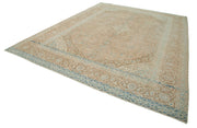 Handmade Wool Area Rug – Persian Classic Cotton Rug, Beige Floor Covering 9'10''x13'