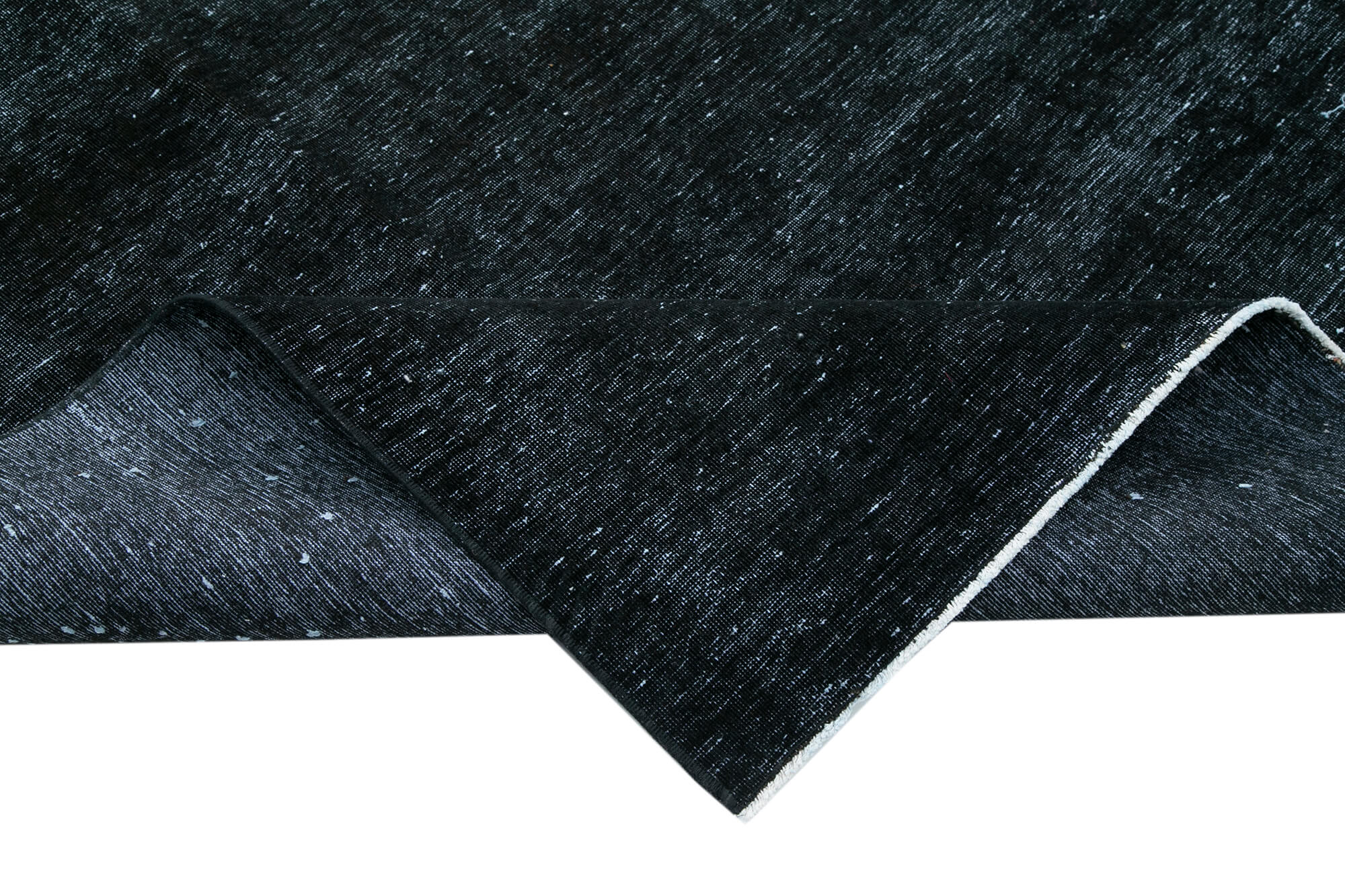 Handmade Area Rug – Persian Black Wool & Cotton Classic 9'5''x13'0'' Vintage Carpet