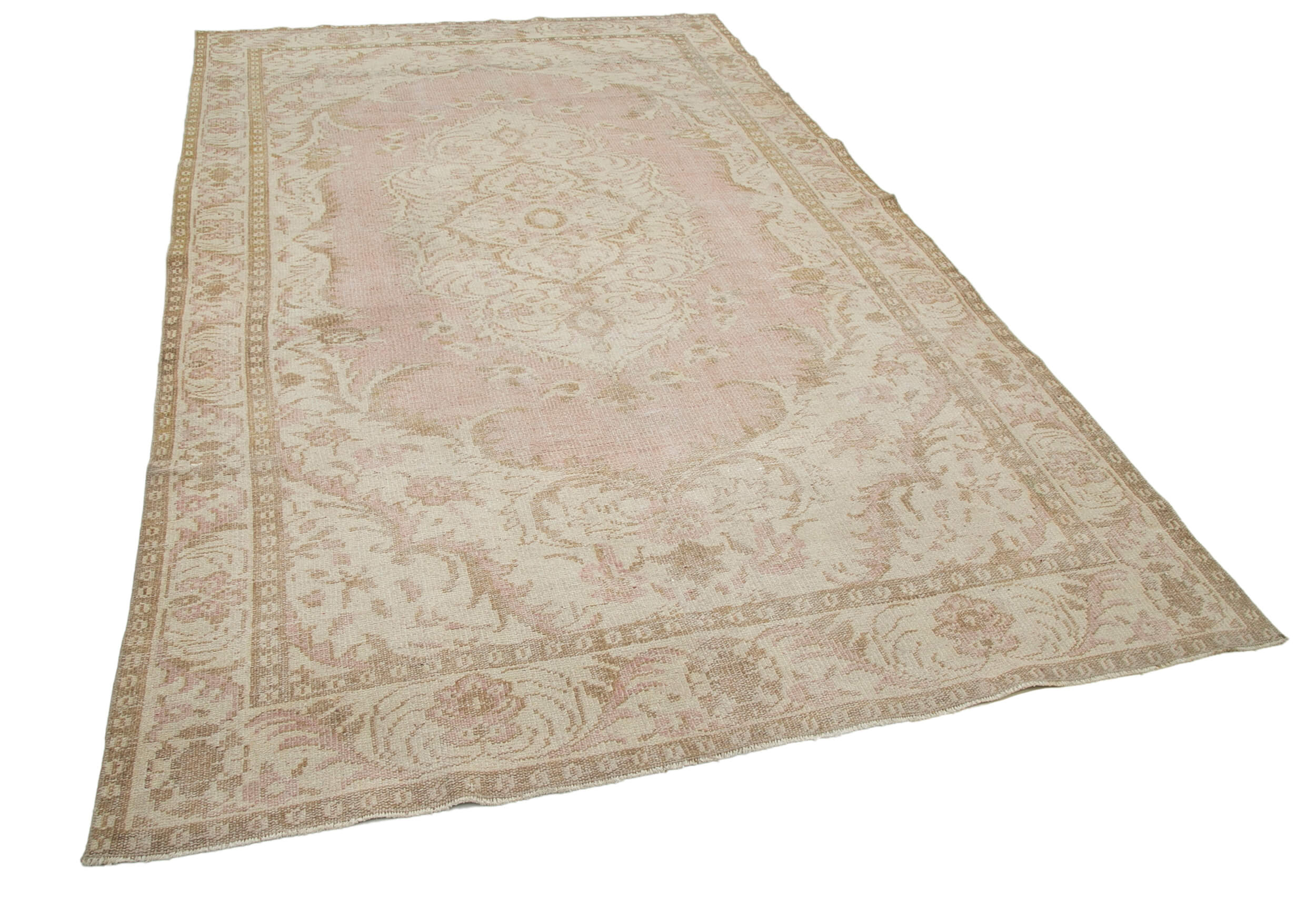 Handmade Wool Area Rug | Durable Wool Carpet – Vintage Style Carpet 6'2''x10'4''