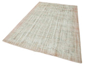 Handmade Wool Area Rug - Vintage Cotton Rug Beige 5'9''x9'2'' Classic Floor Covering