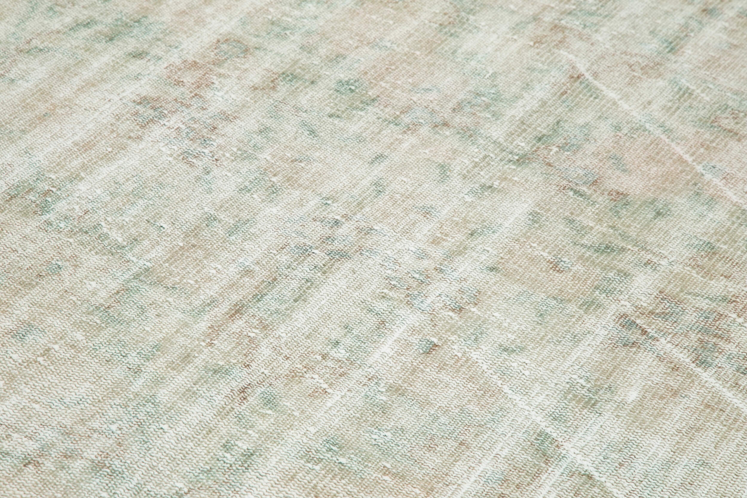 Handmade Wool Area Rug - Vintage Cotton Rug Beige 5'9''x9'2'' Classic Floor Covering