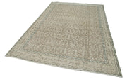 Handmade Wool Area Rug – Beige Wool Carpet | Vintage Cotton Rug, Boho Style