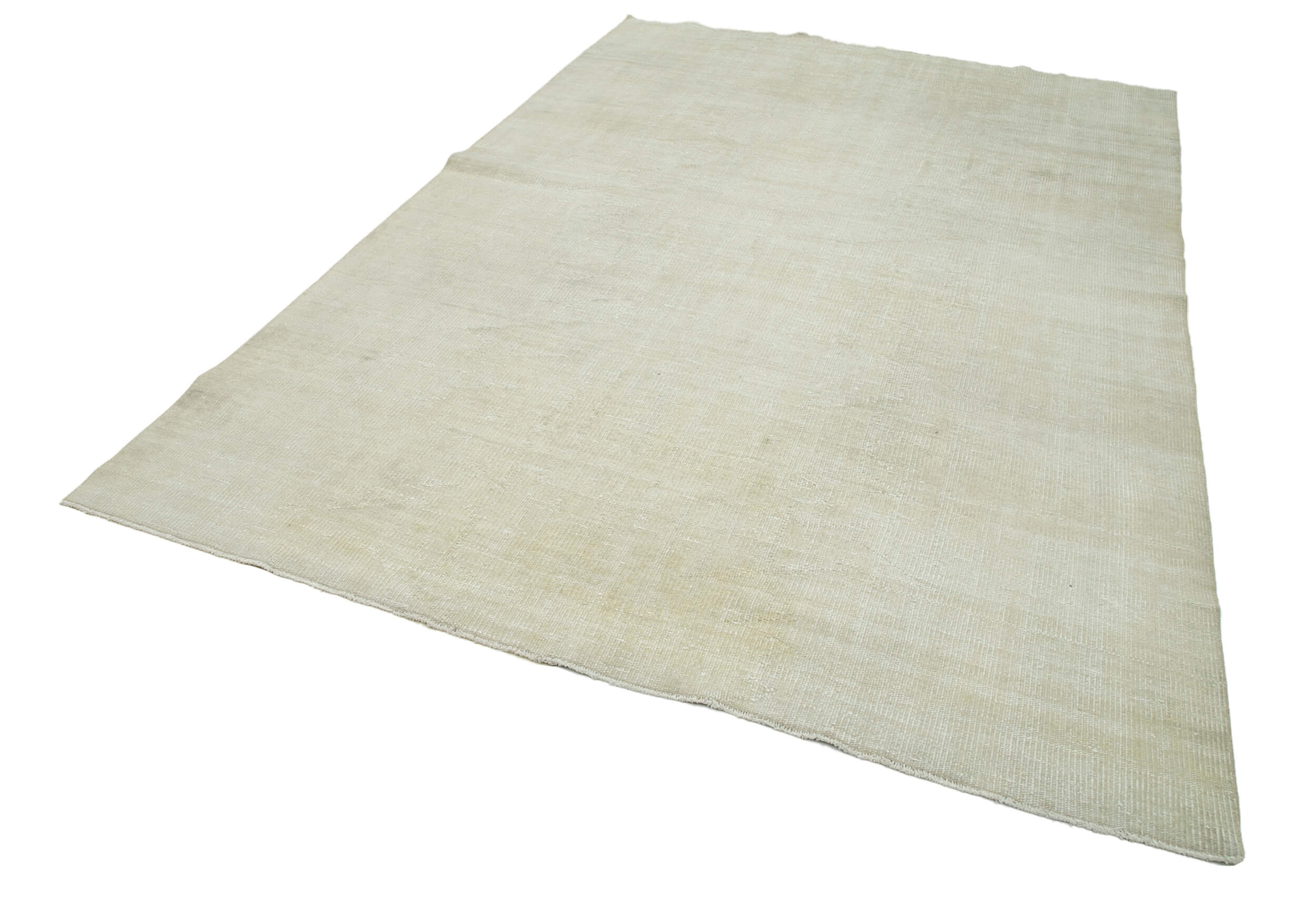 Handmade Wool Area Rug – Vintage Cotton Rug, Traditional Hand Knotted Turkish Wool Carpet 6'11''x10'2''