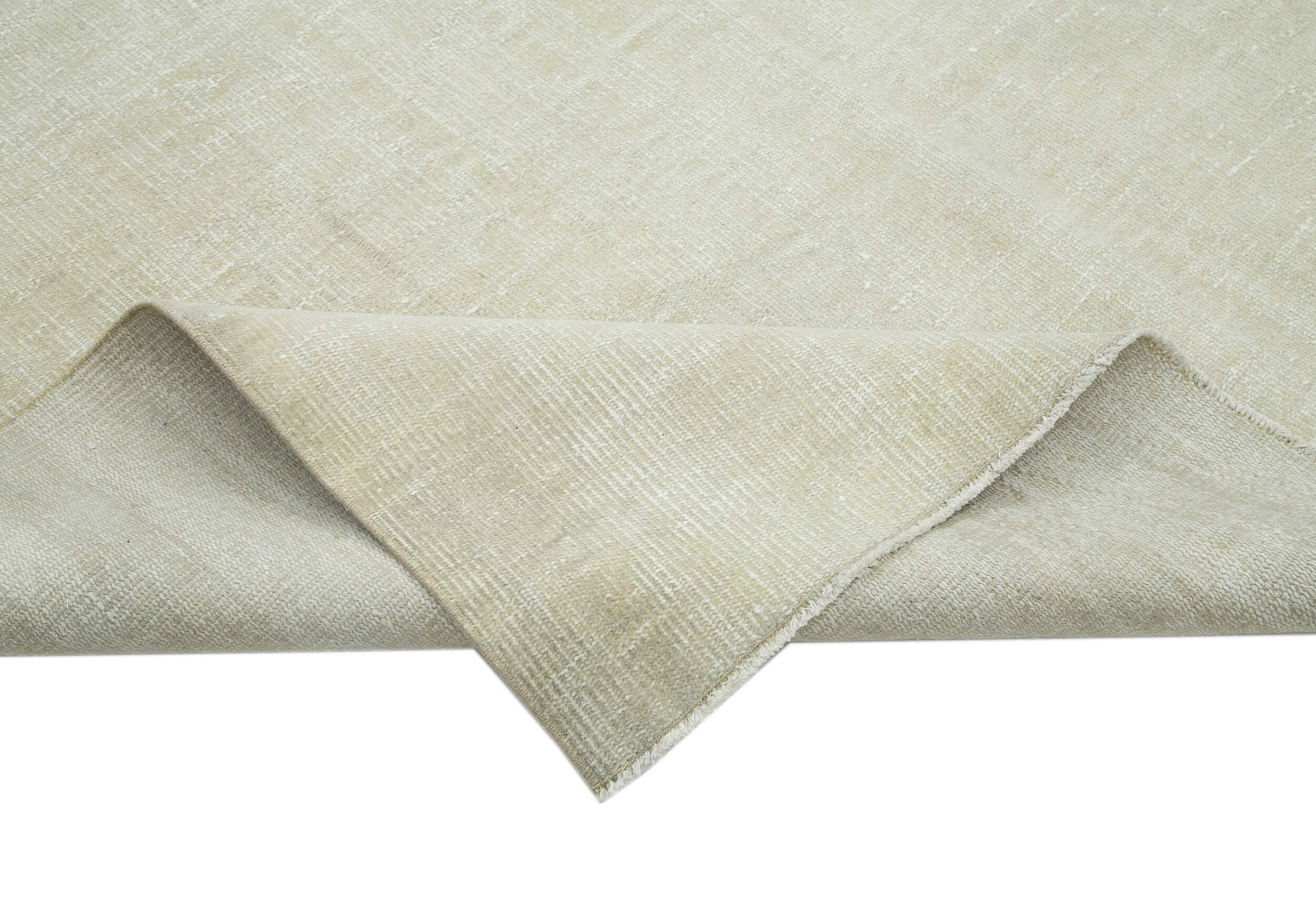 Handmade Wool Area Rug – Vintage Cotton Rug, Traditional Hand Knotted Turkish Wool Carpet 6'11''x10'2''