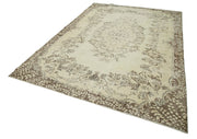 Handmade Vintage Area Rug – Durable Handmade Carpet | Neutral Beige Rug 6'10''x9'11''