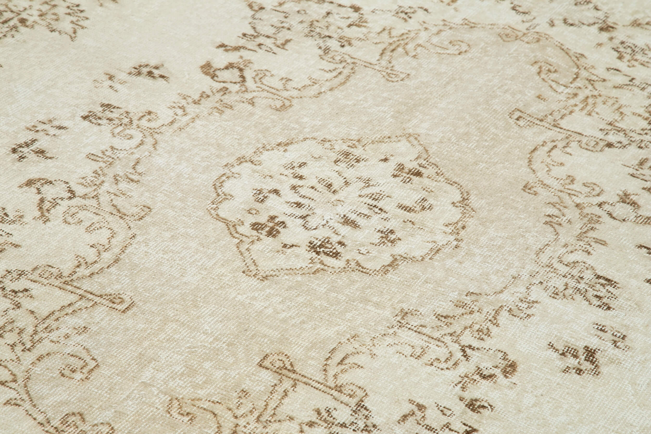 Handmade Wool Area Rug | Traditional Hand Knotted Turkish Wool Rug, Durable Cotton Weave
