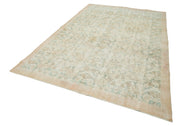 Handmade Vintage Area Rug – Neutral Beige Vintage Cotton Rug 6'11'' x 10'3''