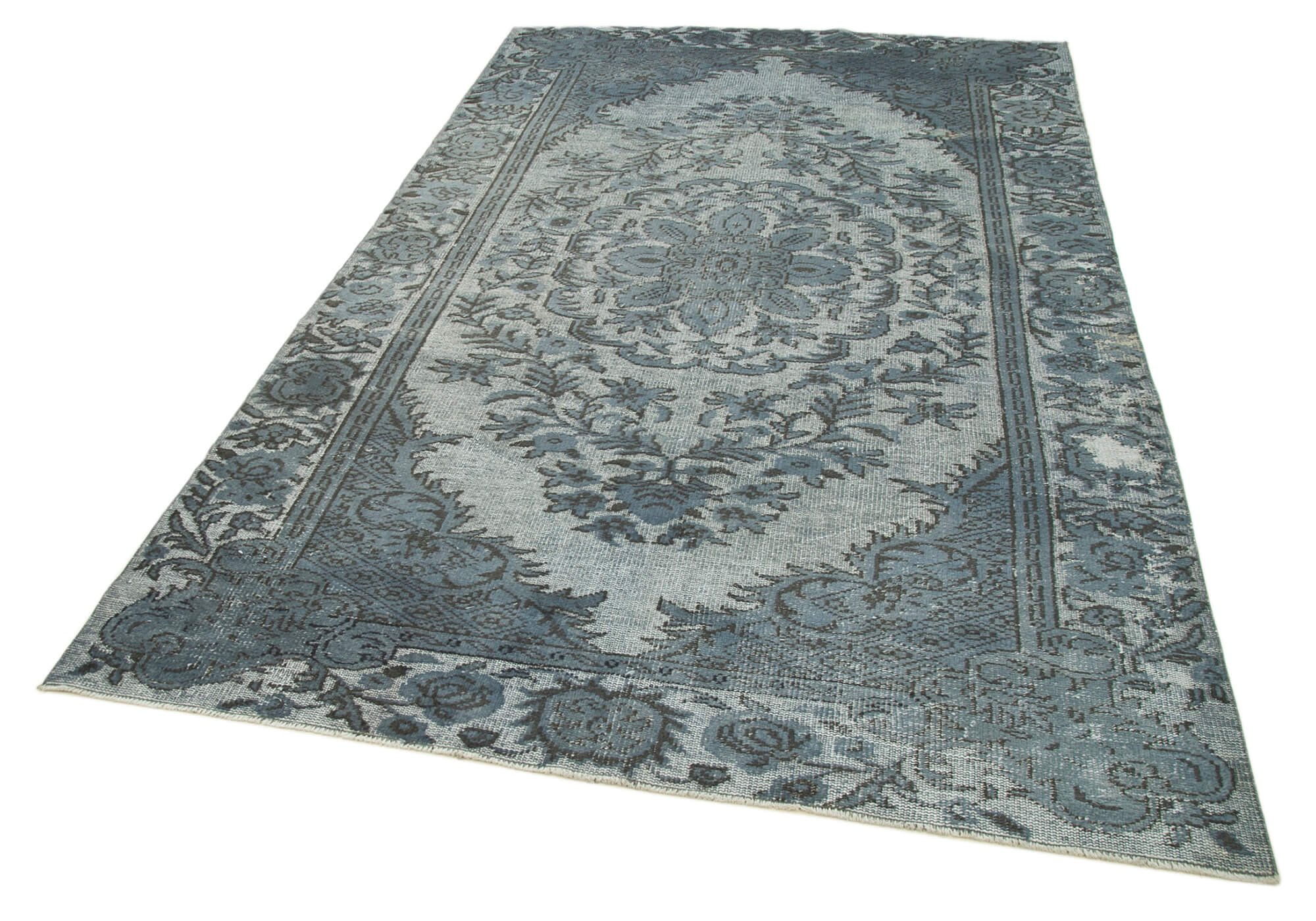 Vintage Handmade Area Rug - Oyma Cotton Wool Carpet 5'11''x9'6'' | Turkish Eskime Style