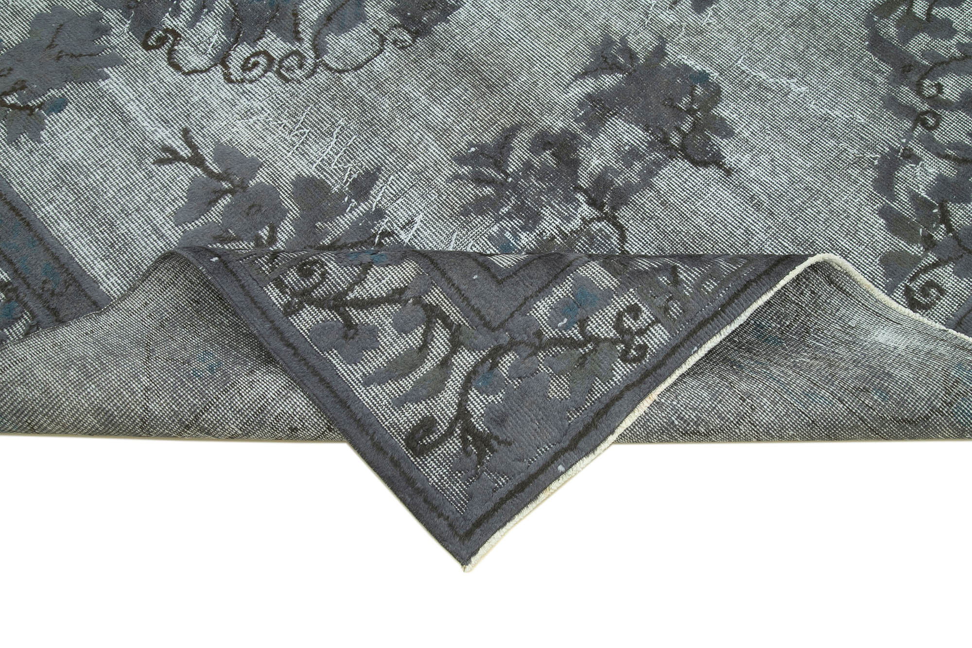 Handmade Vintage Area Rug – Turkish Wool Rug 5'11" x 9'1" Cotton Wool Blend