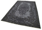 Handmade Vintage Area Rug – Grey Wool Rug 6x10 | Turkish Hand Knotted Carpet