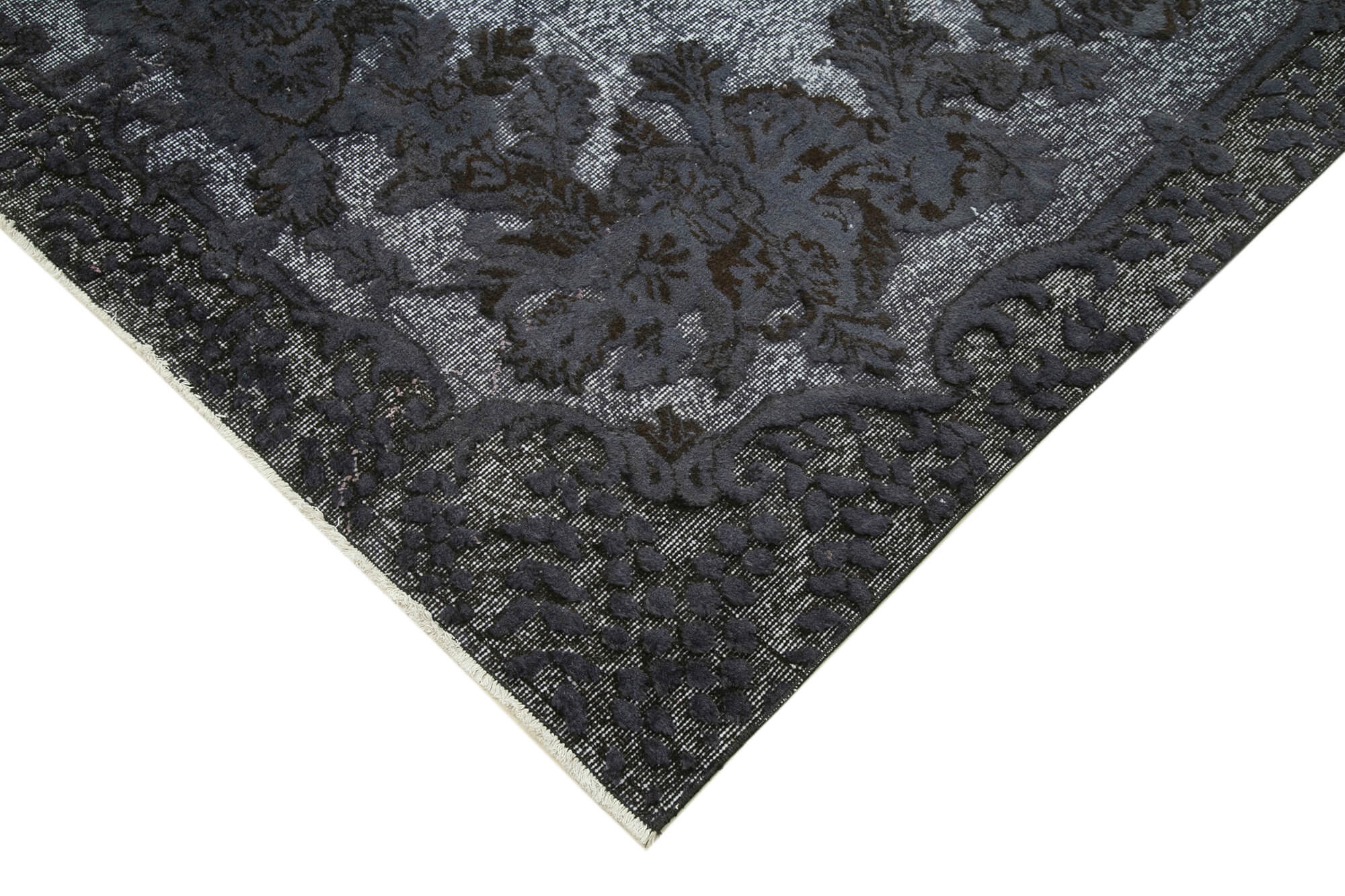 Handmade Vintage Area Rug – Grey Wool Rug 6x10 | Turkish Hand Knotted Carpet