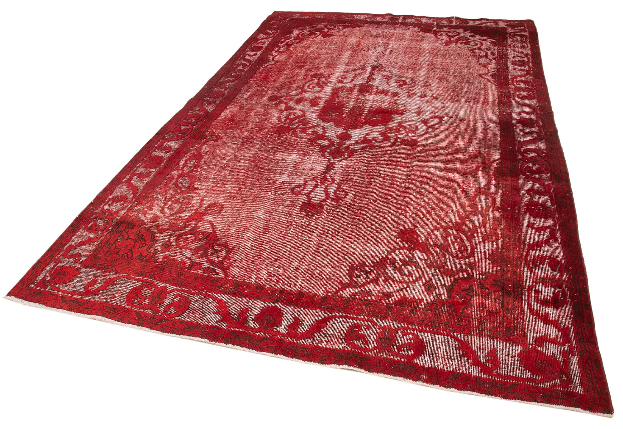 Vintage Wool Area Rug | Turkish Hand Knotted Carpet with Soft Wool Texture 6x10