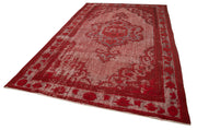 Vintage Cotton Wool Rug - Handmade Area Rug 7'1'' x 11'2'' | Turkish Wool Carpet