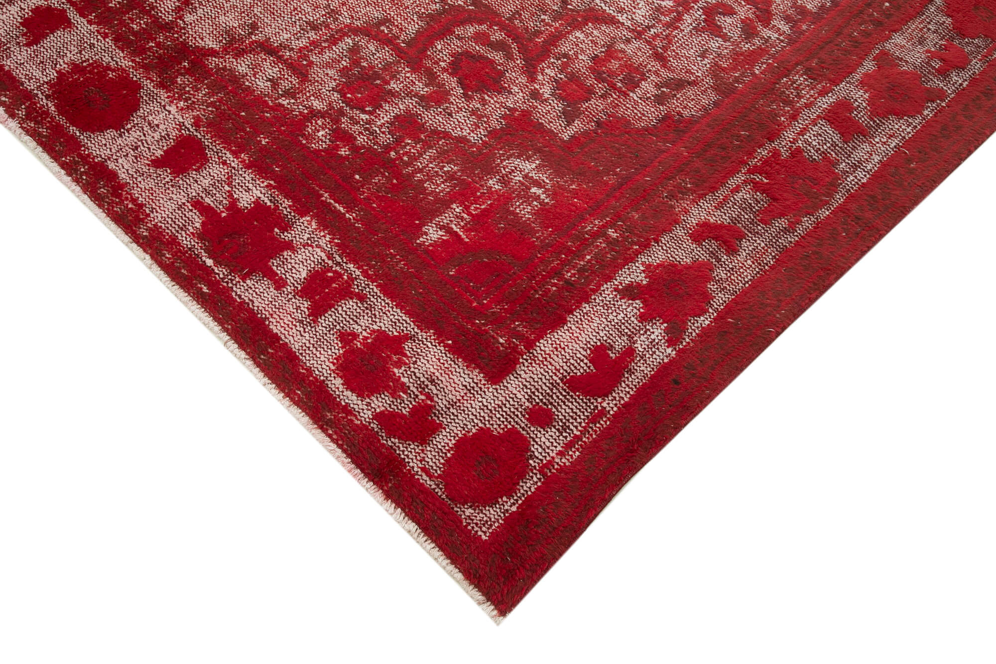 Vintage Cotton Wool Rug - Handmade Area Rug 7'1'' x 11'2'' | Turkish Wool Carpet