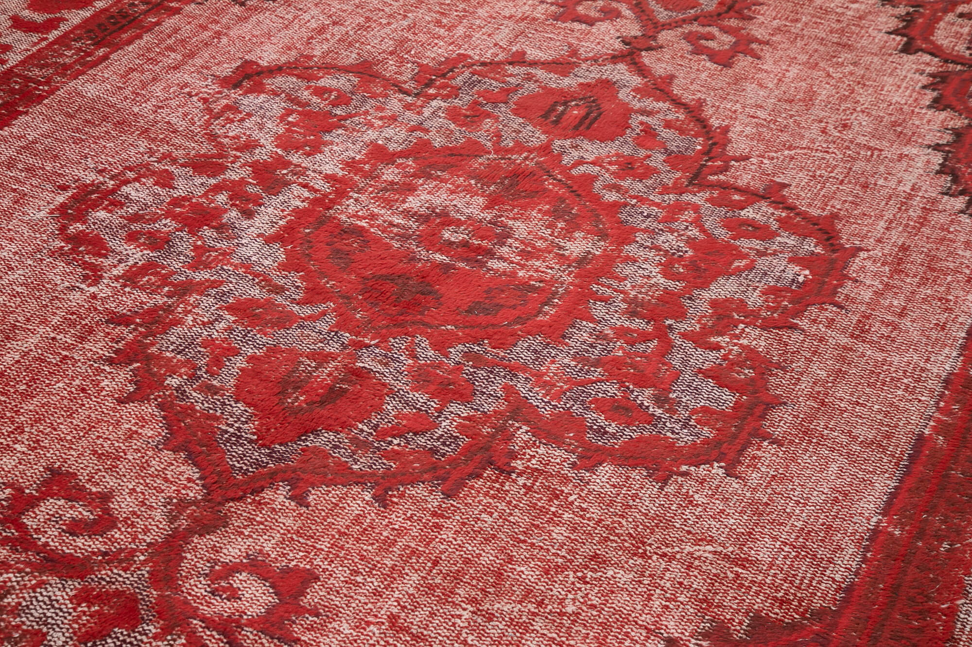 Vintage Cotton Wool Rug - Handmade Area Rug 7'1'' x 11'2'' | Turkish Wool Carpet