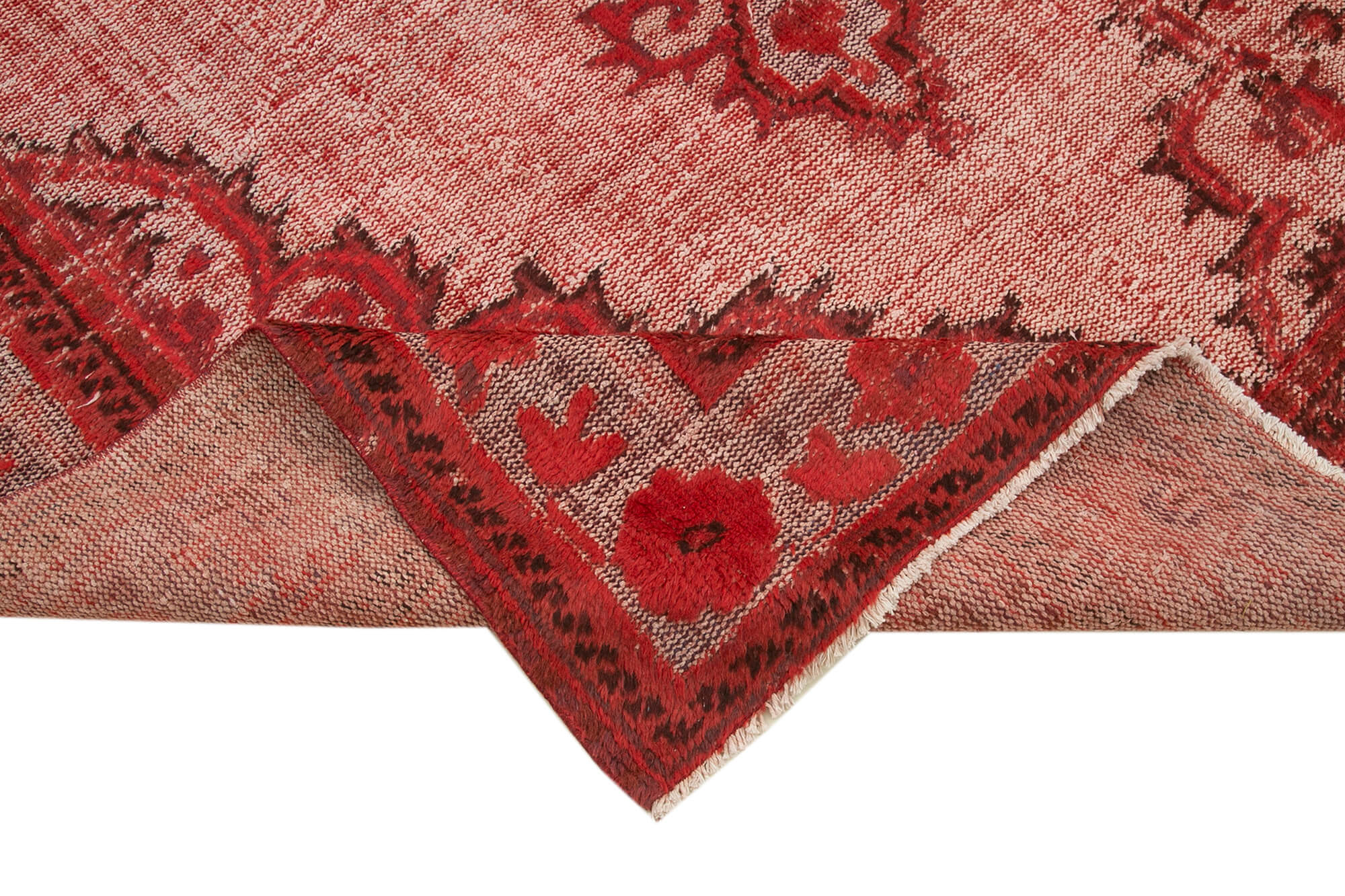 Vintage Cotton Wool Rug - Handmade Area Rug 7'1'' x 11'2'' | Turkish Wool Carpet