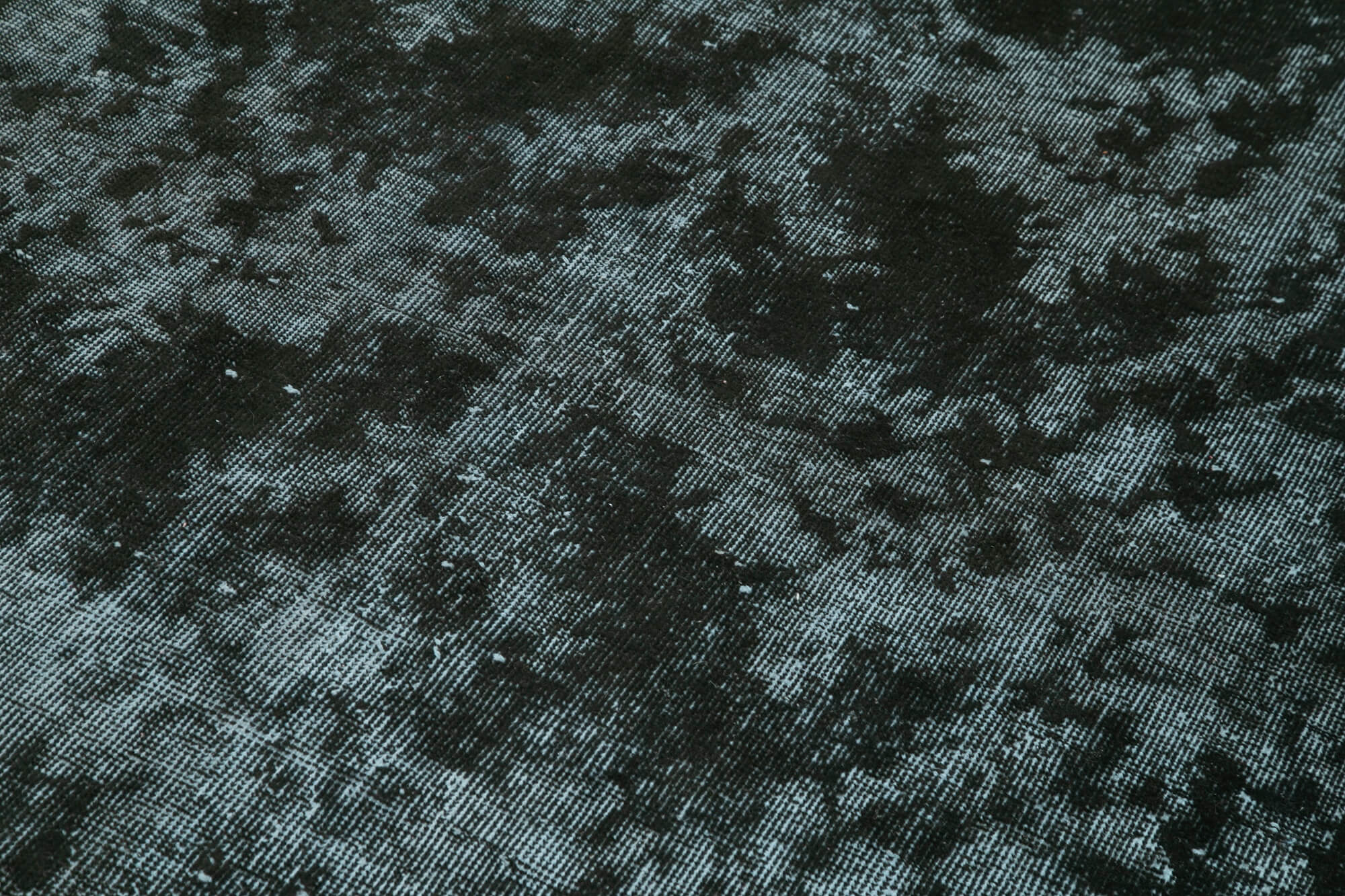 Handmade Wool Area Rug – Vintage Cotton Rug Black 5'4''x8'8'' Artisan Crafted