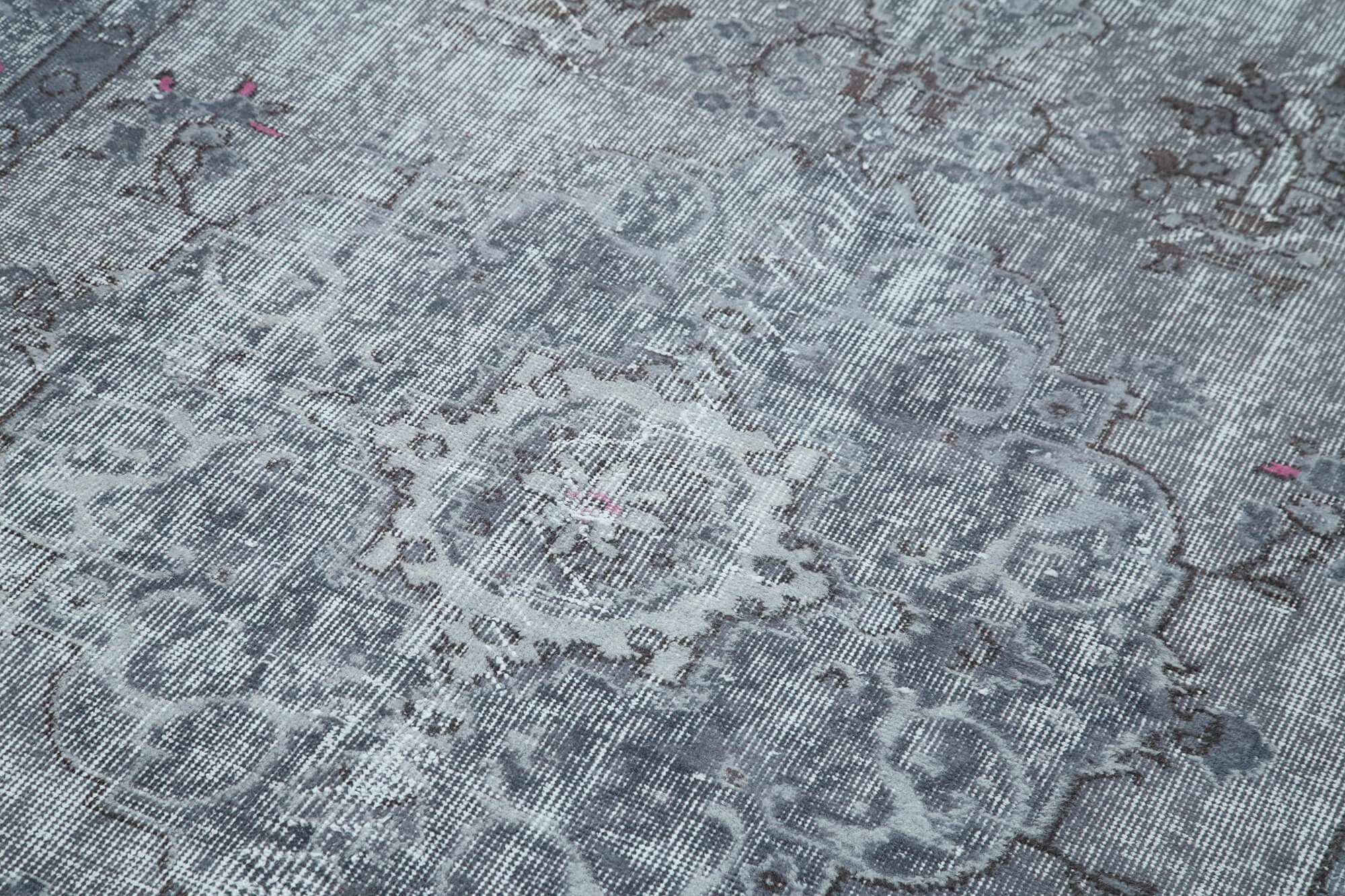 Handmade Vintage Area Rug - Turkish Hand Knotted Wool & Cotton Carpet 5'6''x9'4''