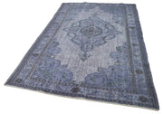 Vintage Wool Area Rug – Handmade Cotton Rug | Turkish Hand Knotted Grey Wool 5x9