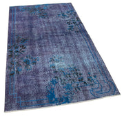 Vintage Wool Area Rug - Handmade Cotton Rug, Turkish Vintage Carpet 3'8''x6'3''