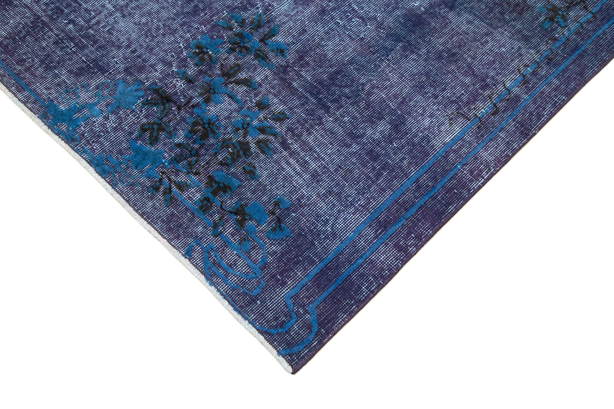 Vintage Wool Area Rug - Handmade Cotton Rug, Turkish Vintage Carpet 3'8''x6'3''
