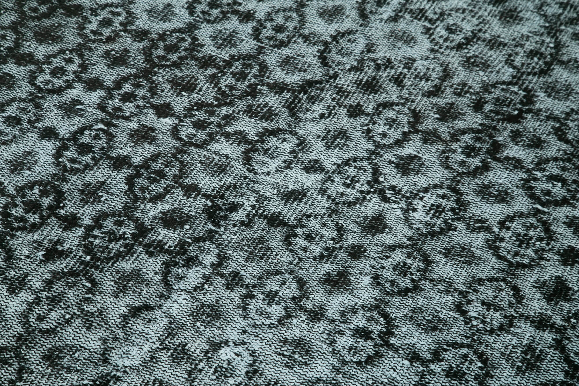 Vintage Handmade Area Rug – Black Cotton Wool Carpet, Hand Woven Turkish Rug 4'6''x7'8''