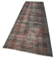 Handmade Wool Area Rug - Zile Grey Vintage Cotton Wool Blend 3'7''x12'2''