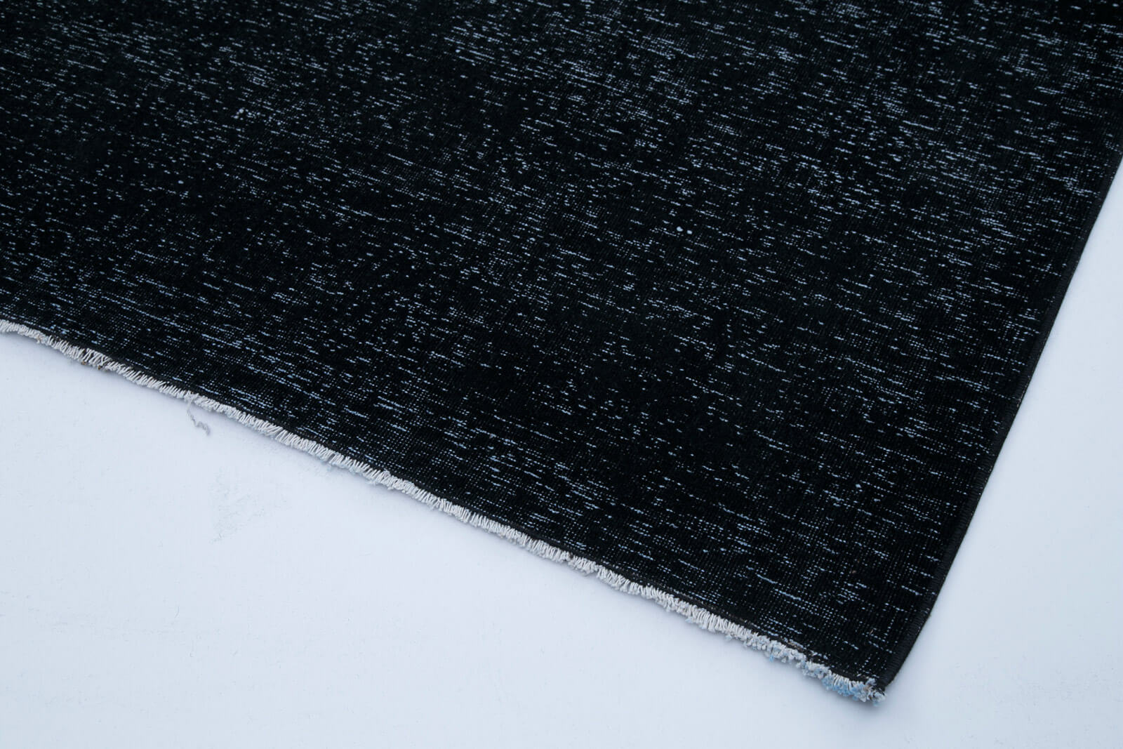 Handmade Area Rug – Persian Black Wool Cotton Vintage Hand Knotted Carpet 9'6"x14'0"