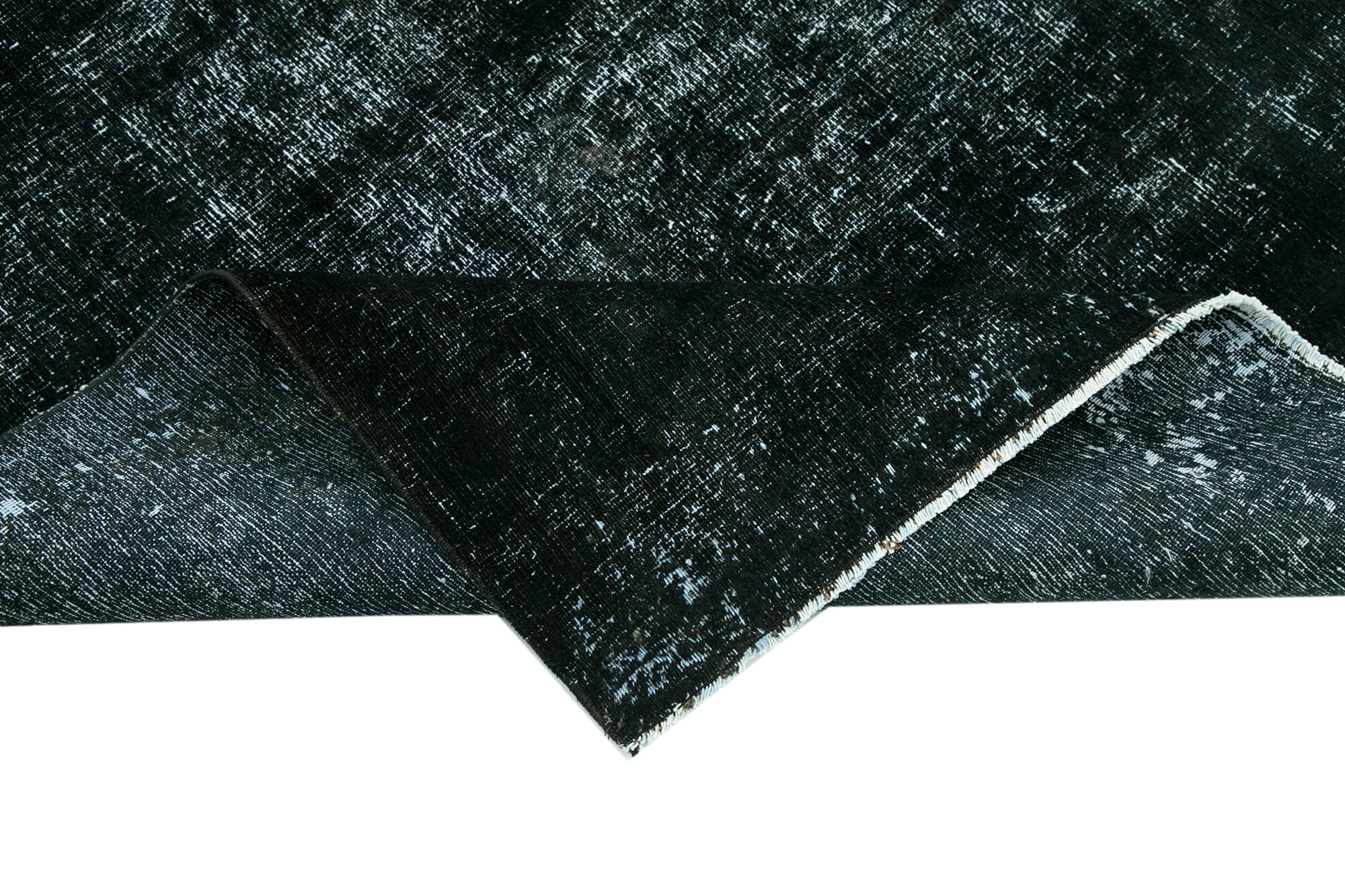 Handmade Area Rug – Persian Black Cotton Wool Classic Vintage Carpet 9'7"x12'8"