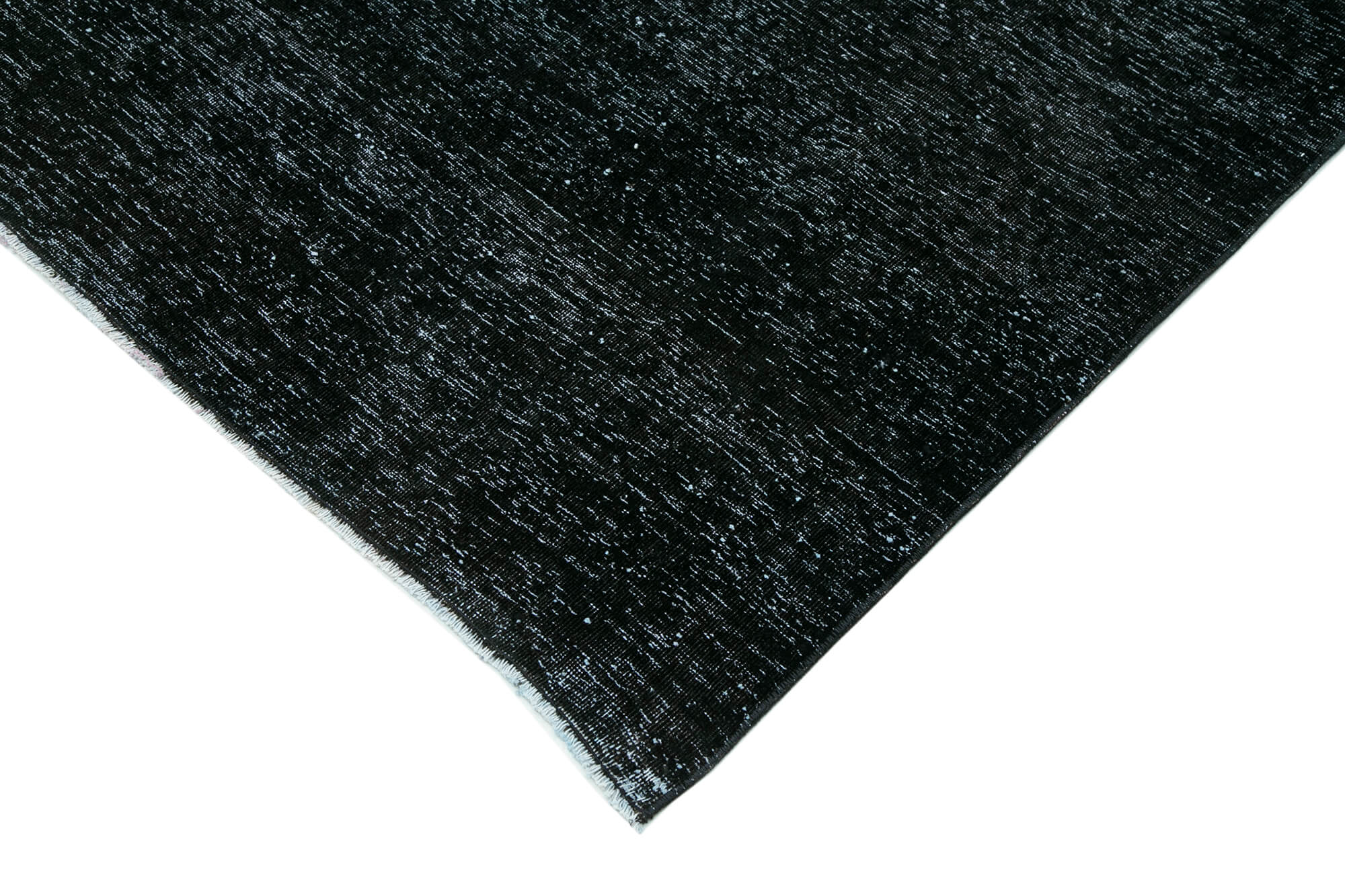 Handmade Area Rug – Persian Black Wool Cotton Classic 9'7''x13'4'' Vintage Carpet
