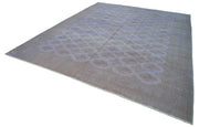 Persian Grey Classic Cotton Wool Handmade Area Rug 9'7'' x 12'3''