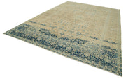 Handmade Wool Area Rug – Persian Classic Cotton Rug 9'8''x13'9'' Beige Living Room Carpet