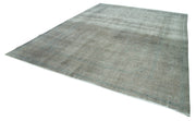 Handmade Wool Area Rug – Persian Grey 9'8''x12'7'' Classic Cotton Vintage Carpet