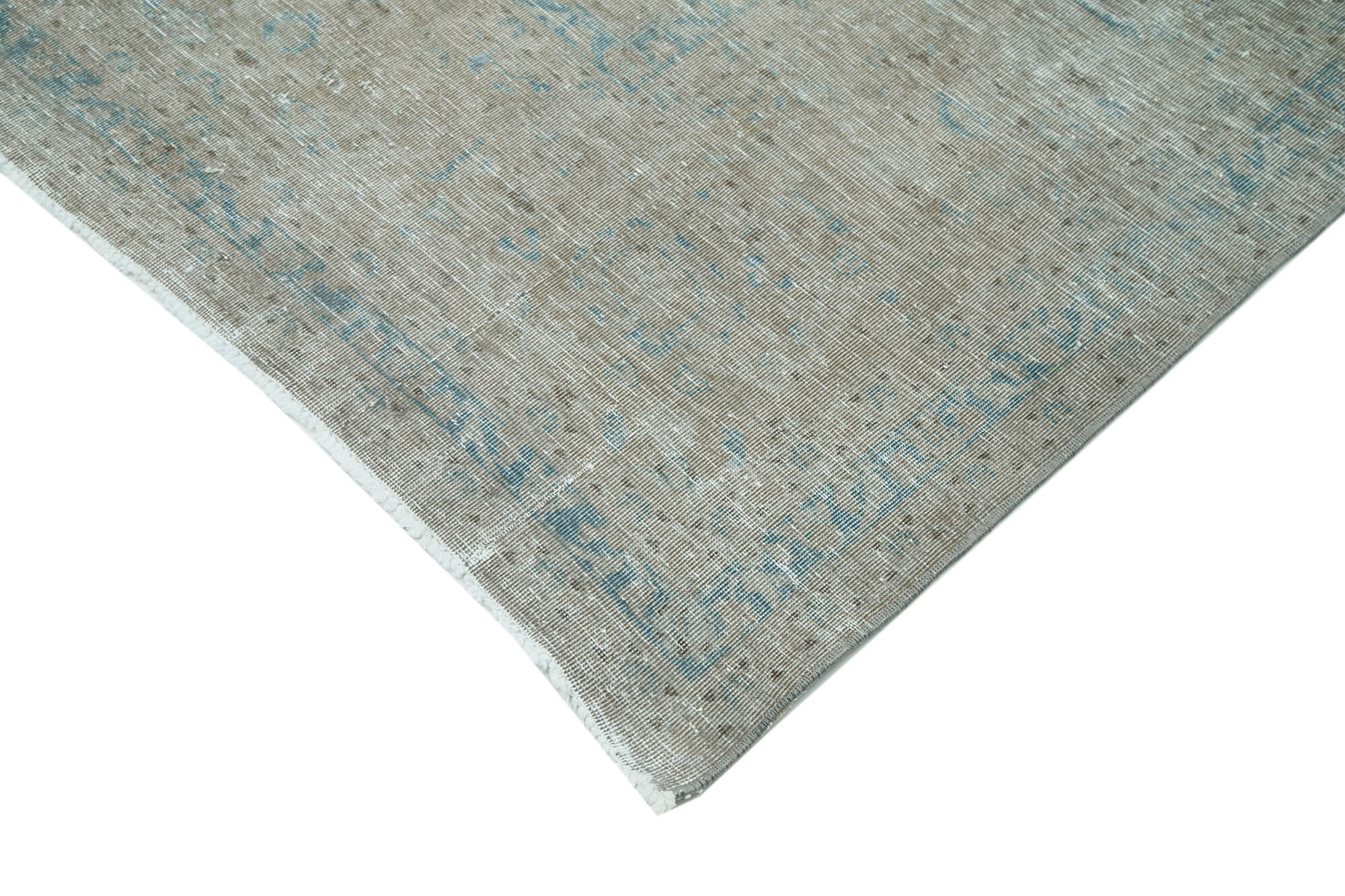Handmade Wool Area Rug – Persian Grey 9'8''x12'7'' Classic Cotton Vintage Carpet