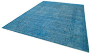 Handmade Persian Area Rug – Classic Blue Rug Cotton Wool, Traditional Hand Knotted Carpet 9'6"x12'7"