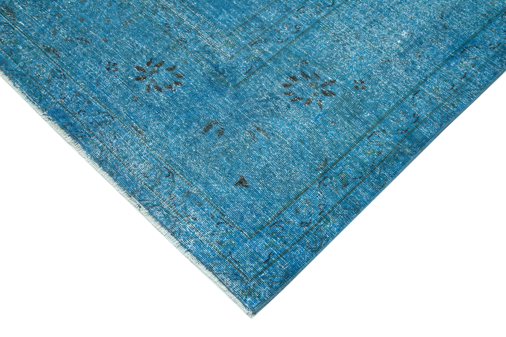 Handmade Persian Area Rug – Classic Blue Rug Cotton Wool, Traditional Hand Knotted Carpet 9'6"x12'7"