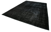 Handmade Wool Area Rug – Persian Classic Cotton Wool Blend 9'6''x13'3'' Black