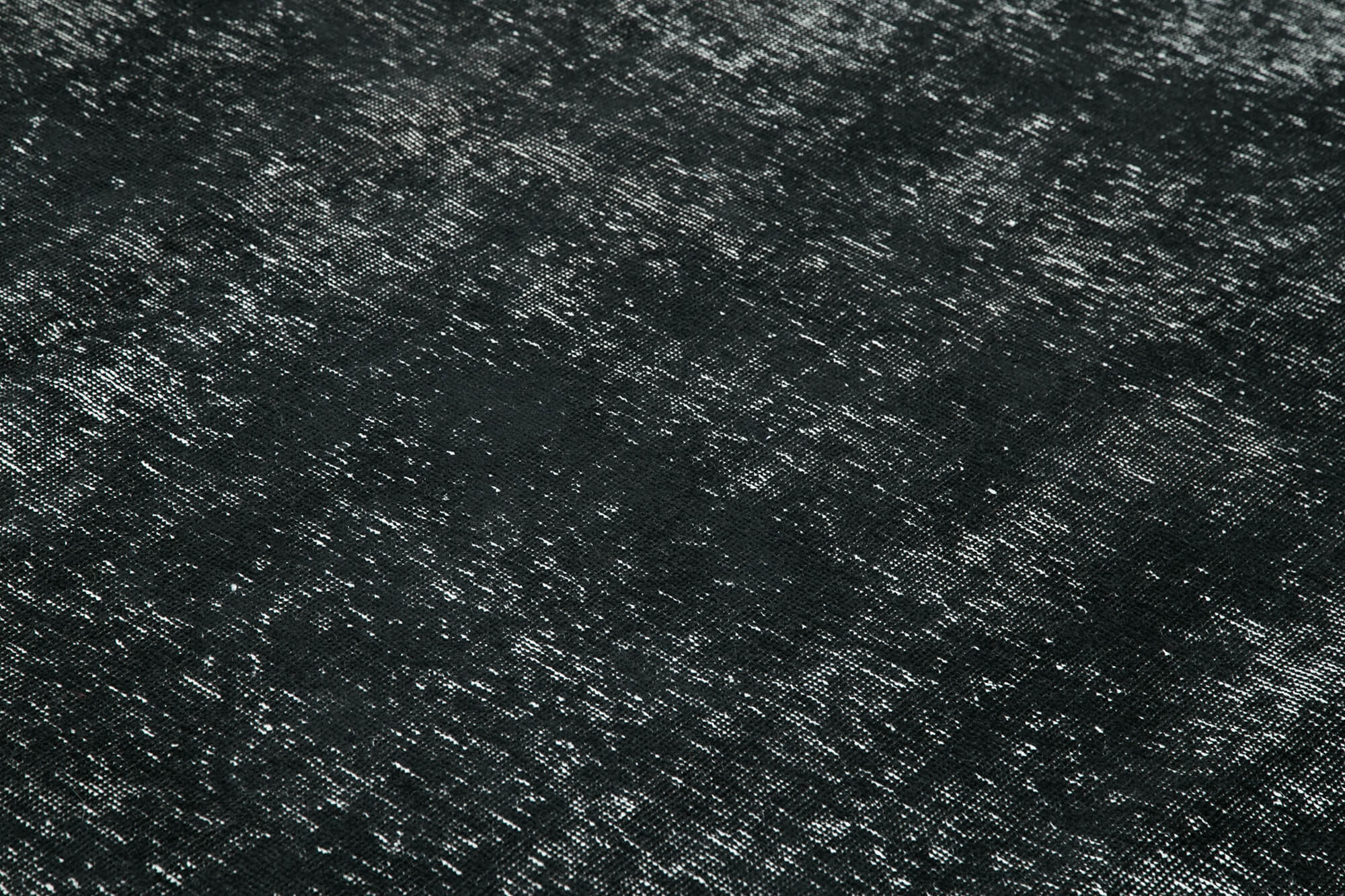 Handmade Wool Area Rug | Black Wool Rug 10x13 - Vintage Hand Woven Carpet