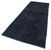 Handmade Vintage Area Rug - Zile Grey Cotton Wool Rug 4'8'' x 12'3'' Natural Fiber