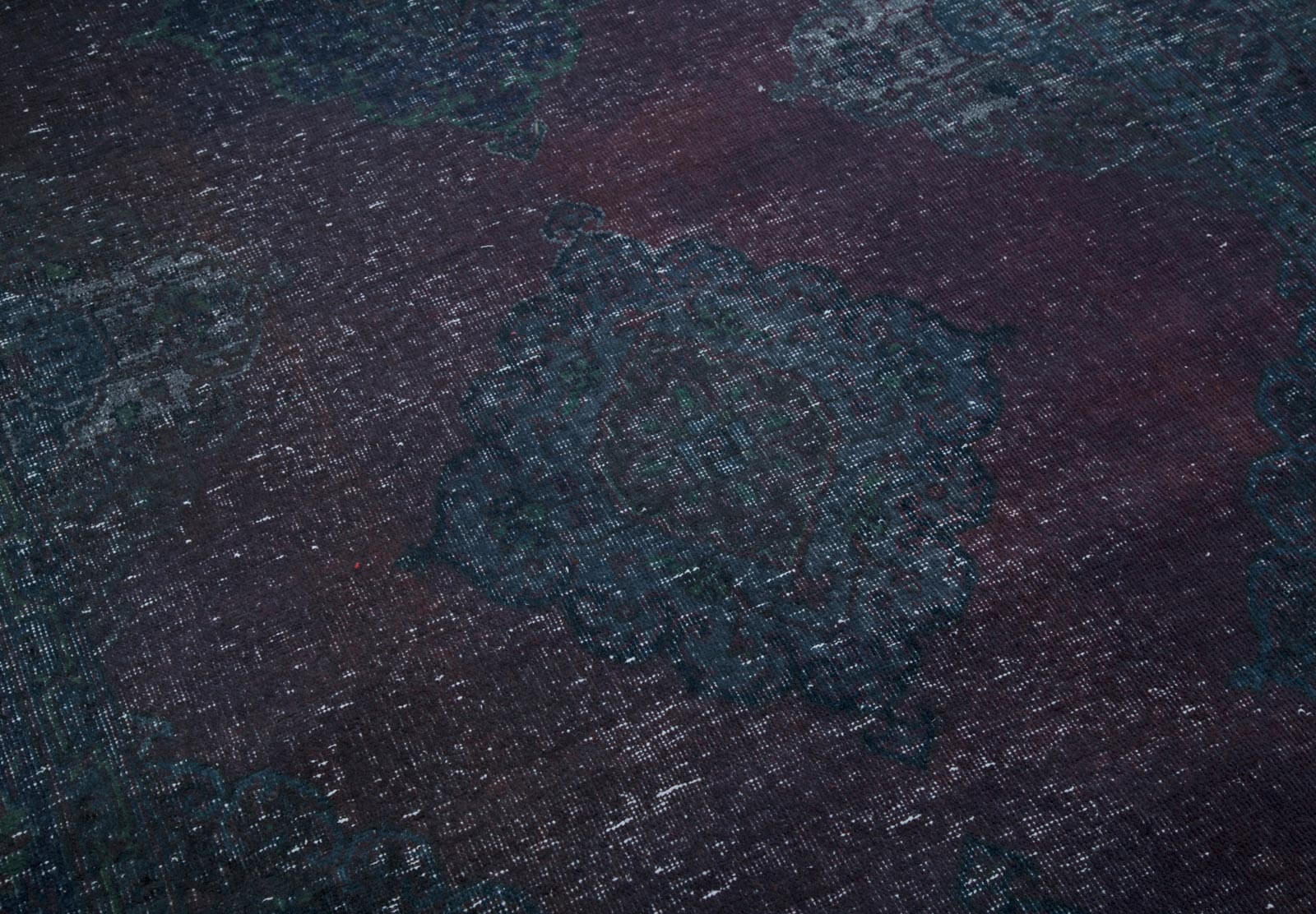 Handmade Vintage Area Rug - Zile Grey Cotton Wool Rug 4'8'' x 12'3'' Natural Fiber