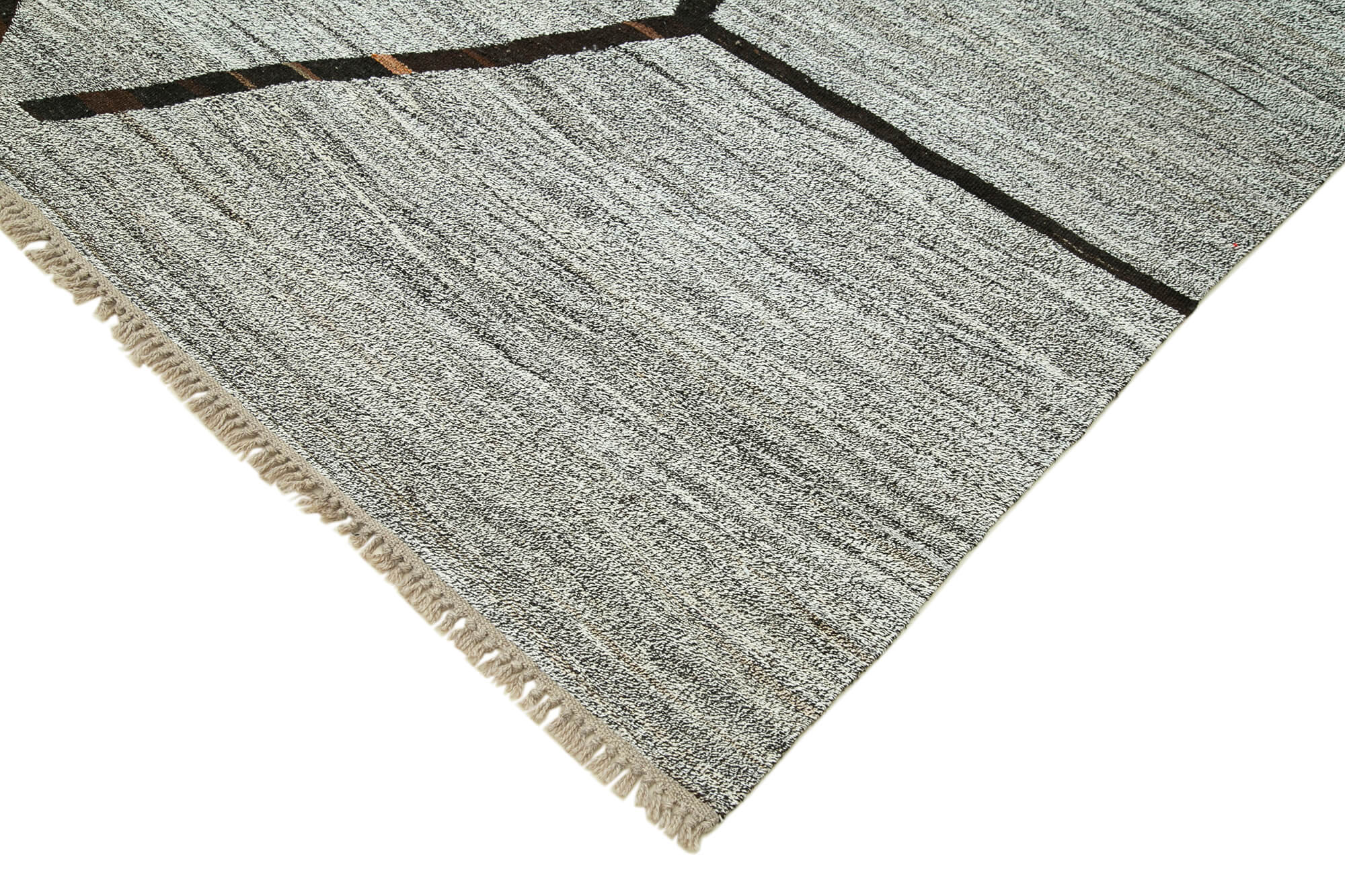 Handmade Area Rug - Yellow Geometric Cotton Wool Rug 9'10"x14'8" Durable Floor Covering