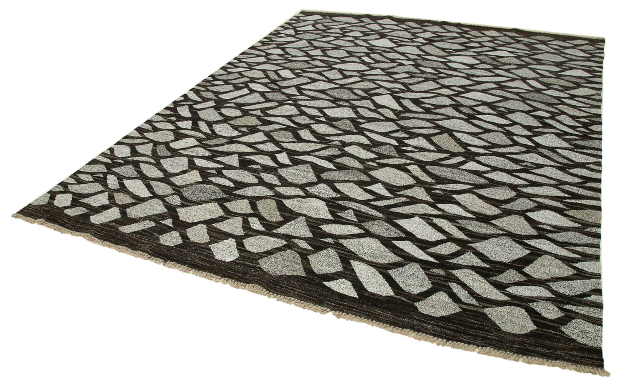 Handmade Wool Area Rug | Durable Cotton Carpet | Soft Wool Floor Rug 8x10