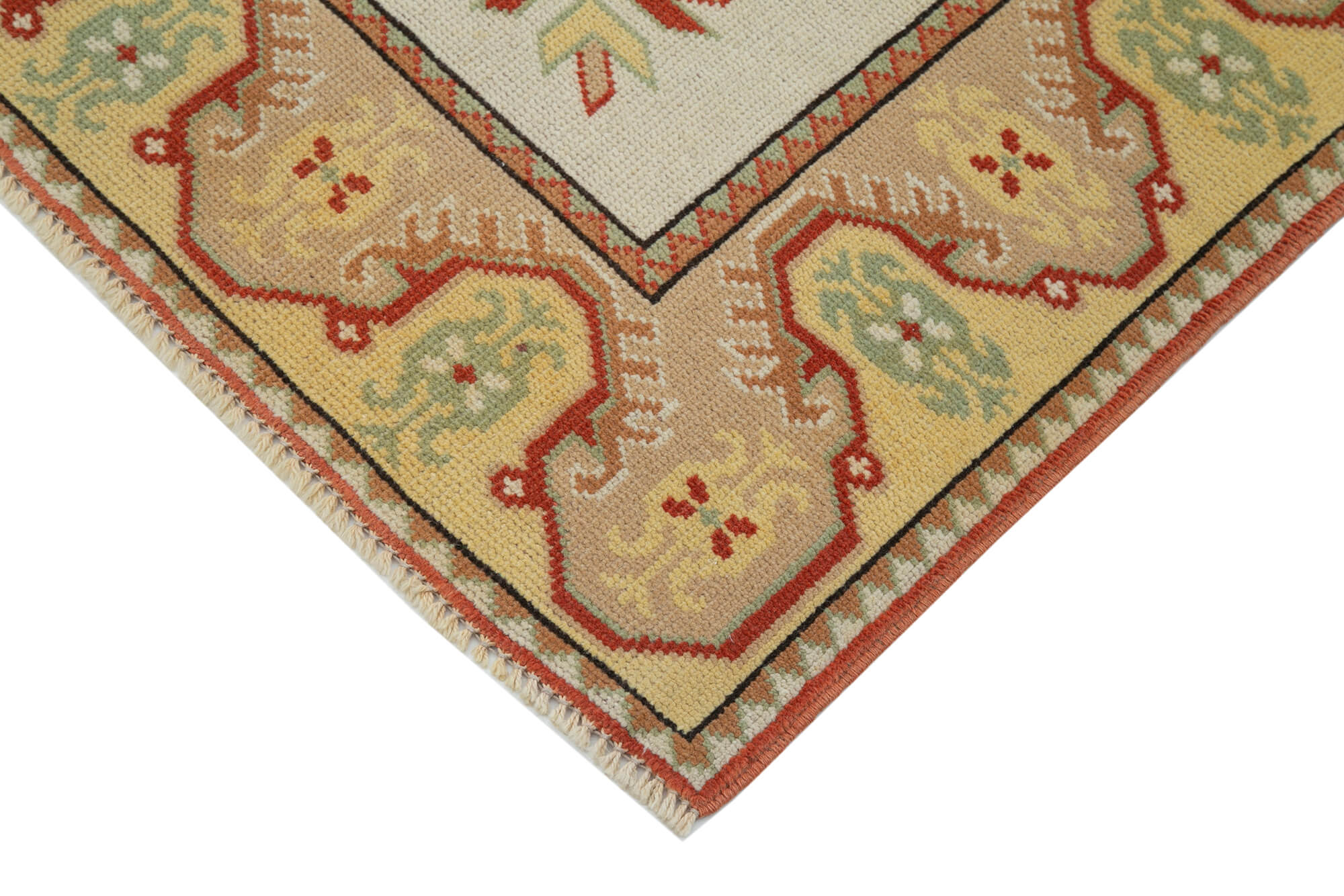 Handmade Wool Area Rug – Classic Beige Cotton Wool Rug 2'9'' x 4'4'' by Agacan