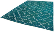 Handmade Geometric Rug | Vintage Handwoven Turkish Wool Carpet – Durable Cotton Weave Area Rug