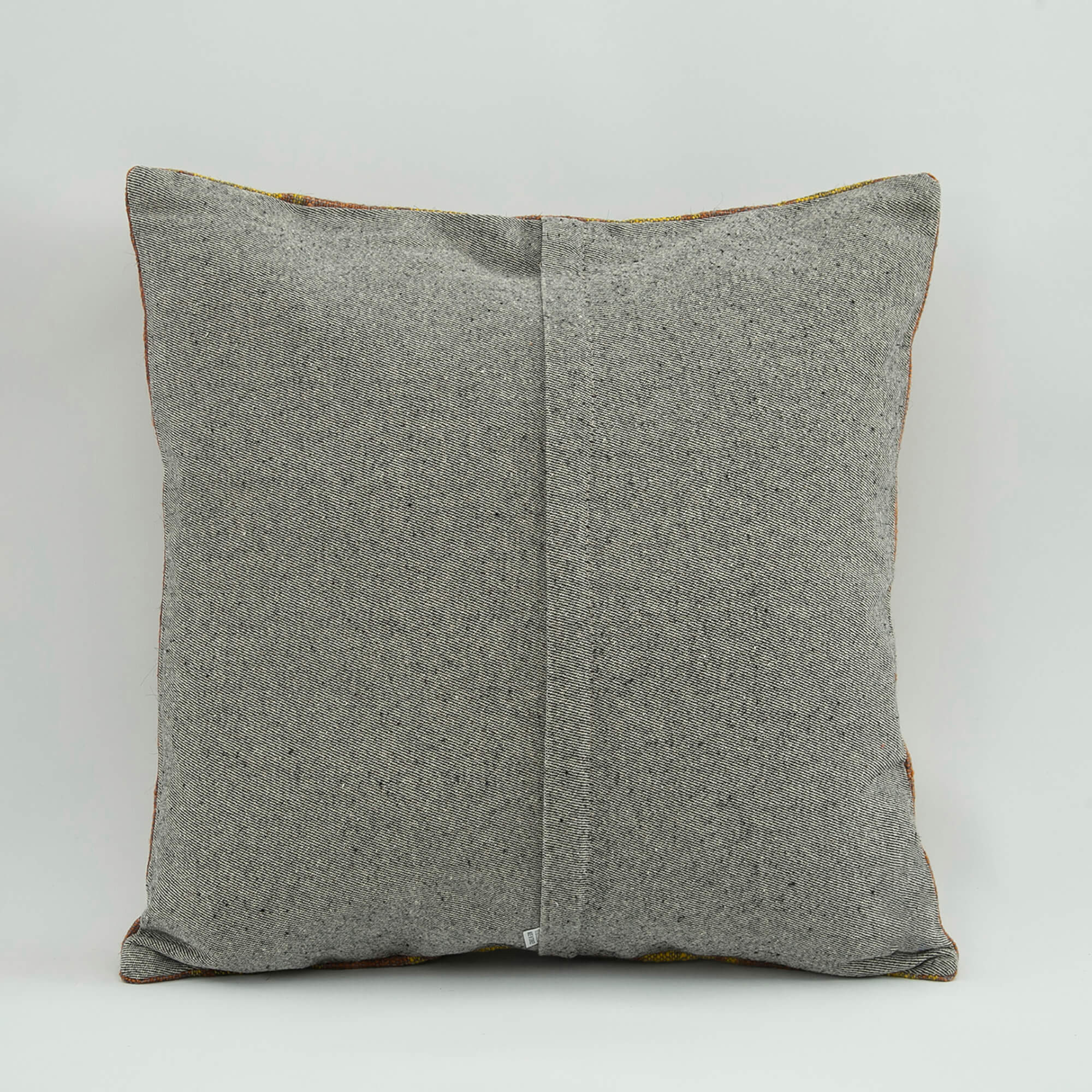 Yellow Wool Pillowcase - Handmade Ethnic Pillow Cover | Soft Square Cushion