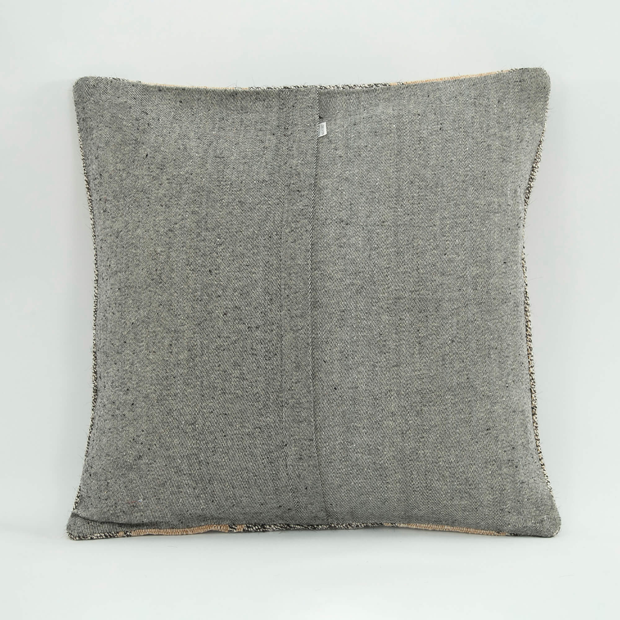 Wool Decorative Pillow Case – Beige Ethnic Zipper Cushion Cover 18x18''