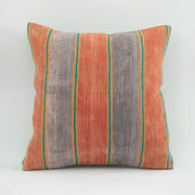 Wool Decorative Pillow – Purple Ethnic Pillow Case 18x18 Zipper Cover