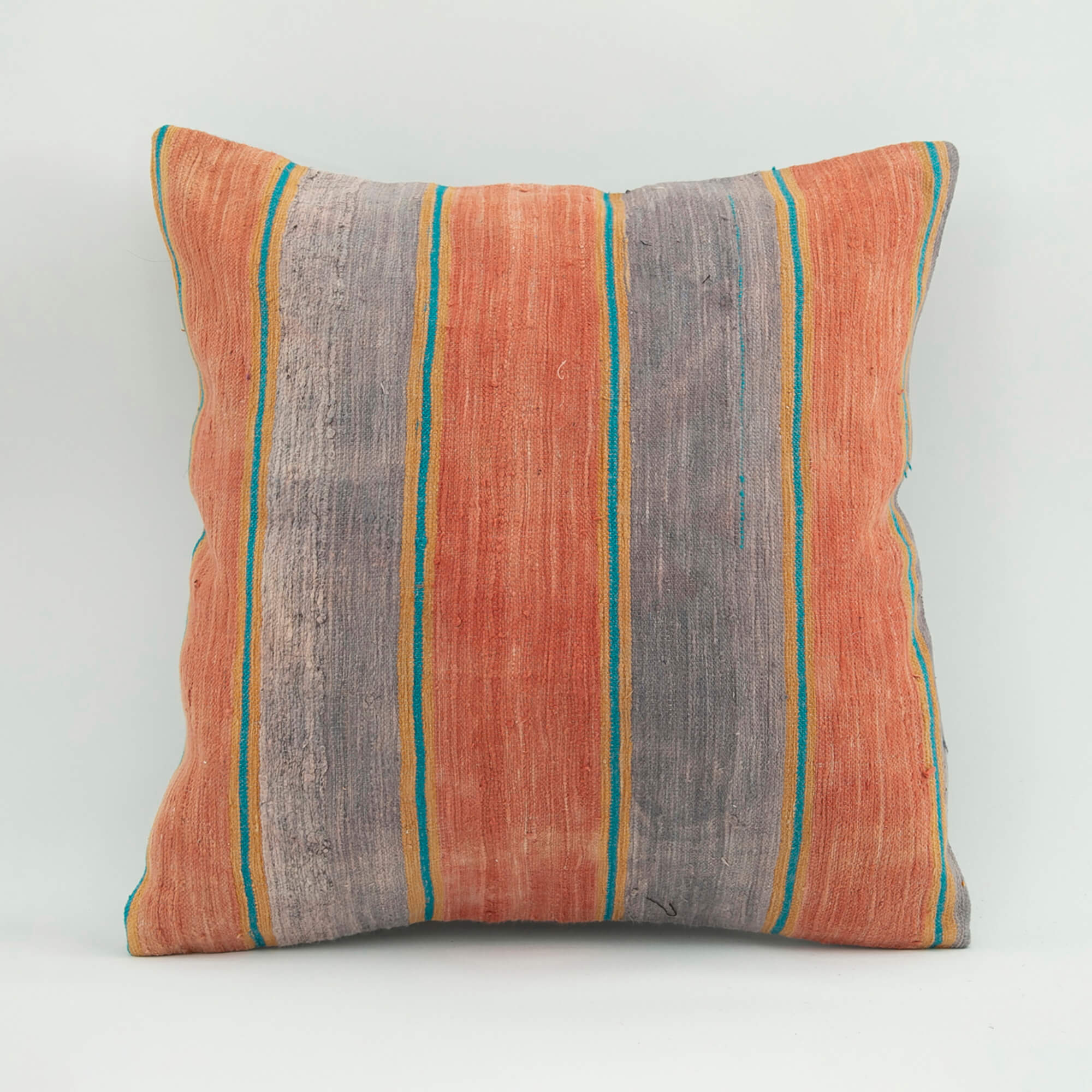 Wool Decorative Pillow – Purple Ethnic Pillow Case 18x18 Zipper Cover