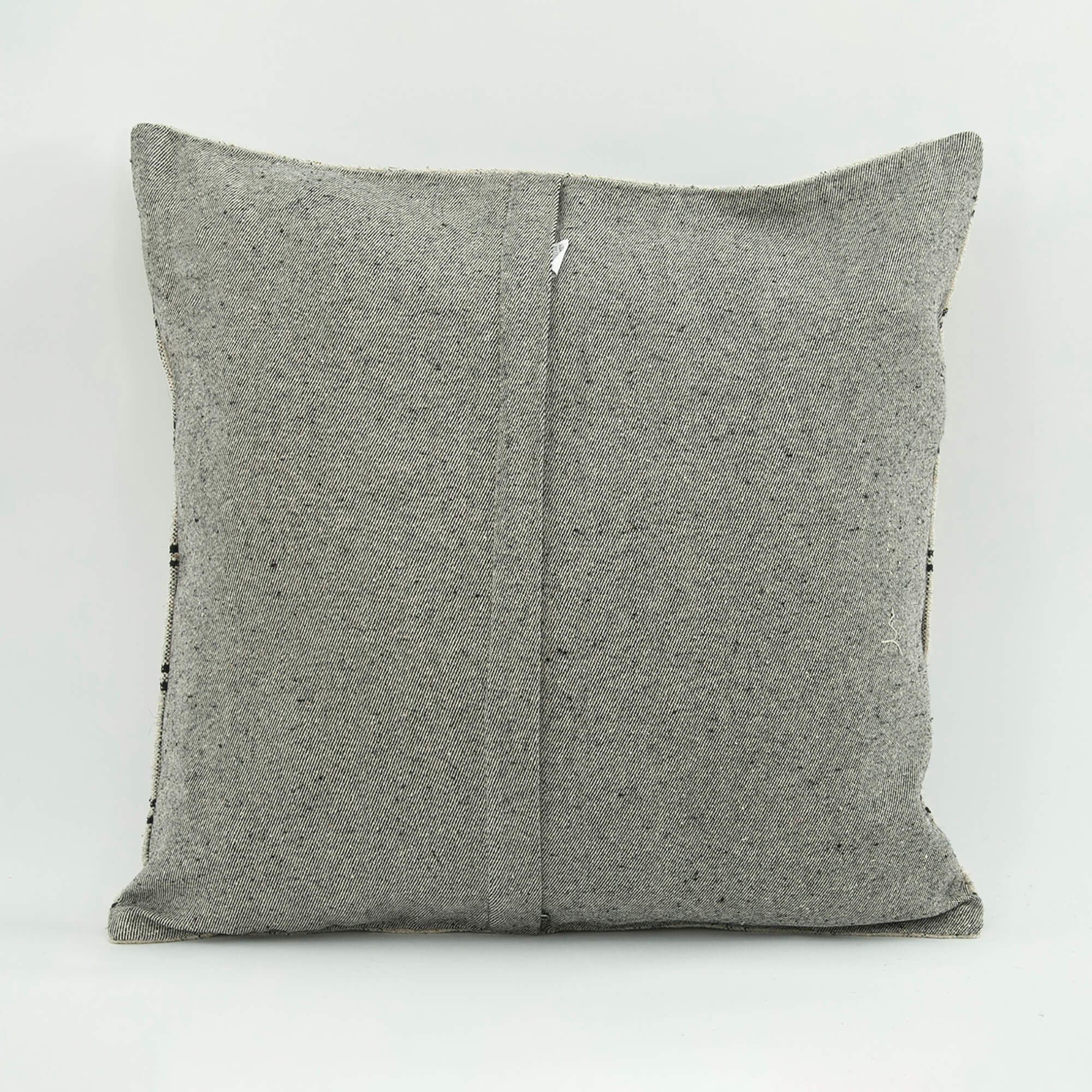 Ethnic Wool Pillowcase - Handmade Beige Decorative Pillow Cover 18x18 Inches